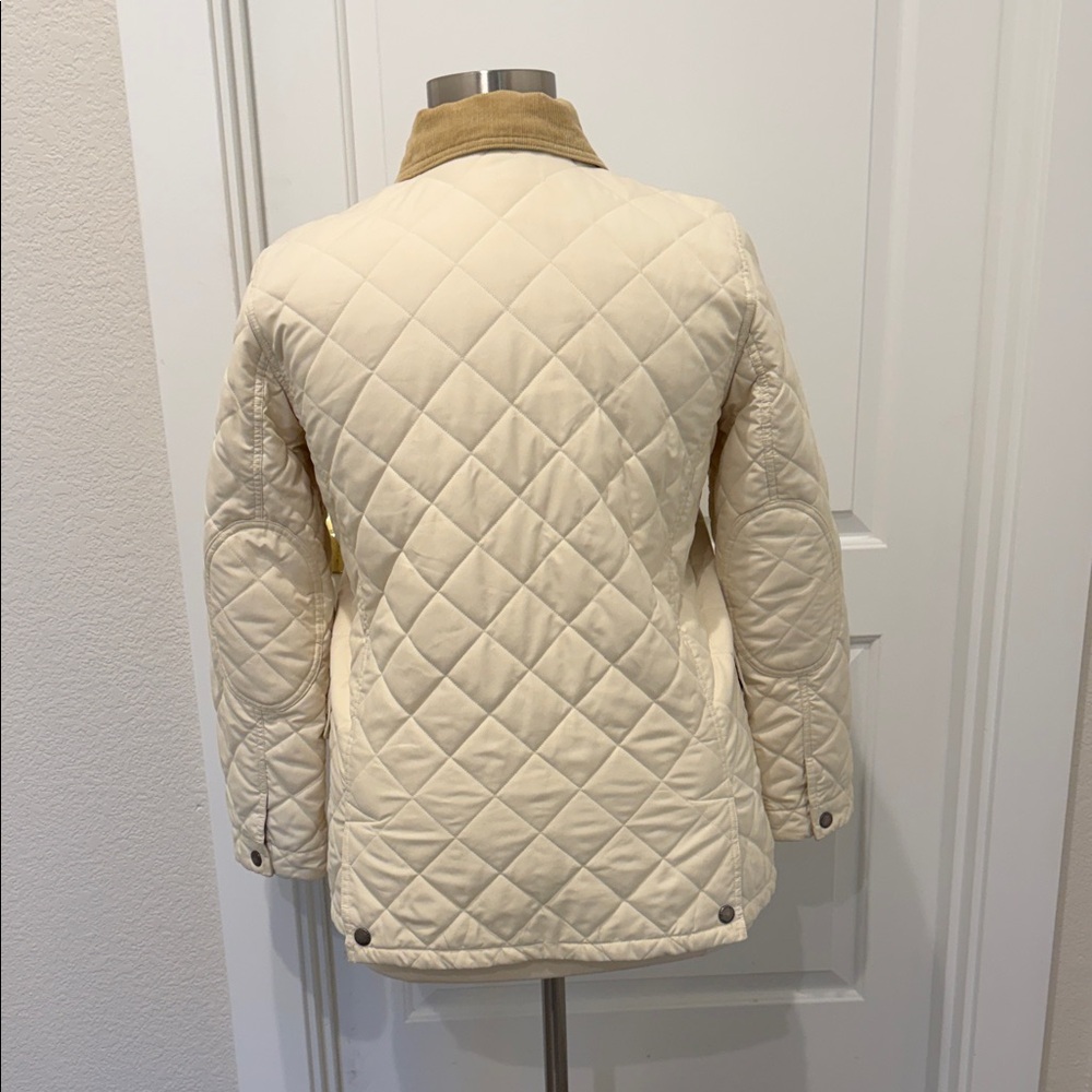Lauren Ralph Lauren Beige Quilted Utility Jacket - Picture 3 of 9
